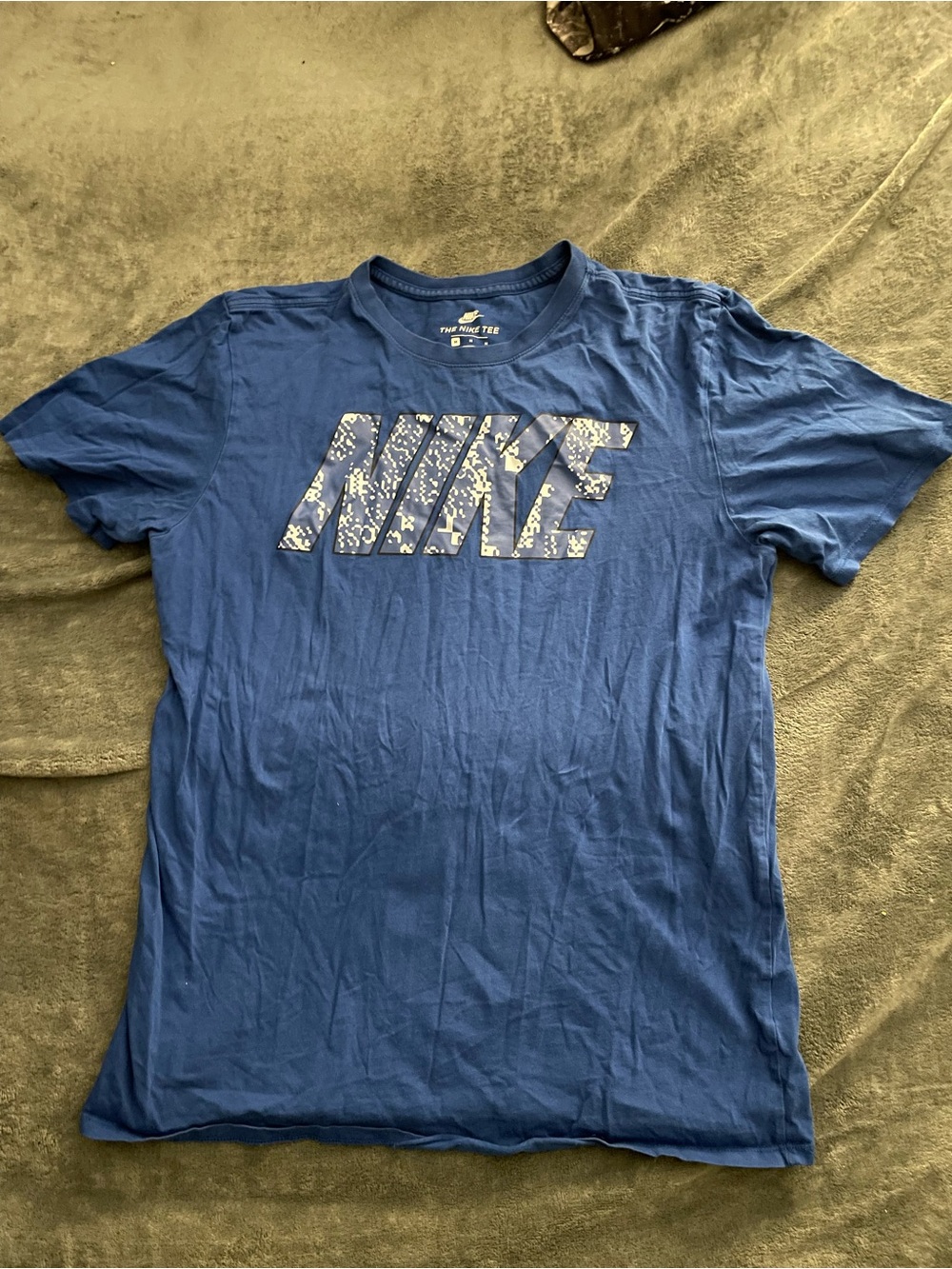 Nike Blue Graphic Logo Tee Men’s Medium Athletic Streetwear